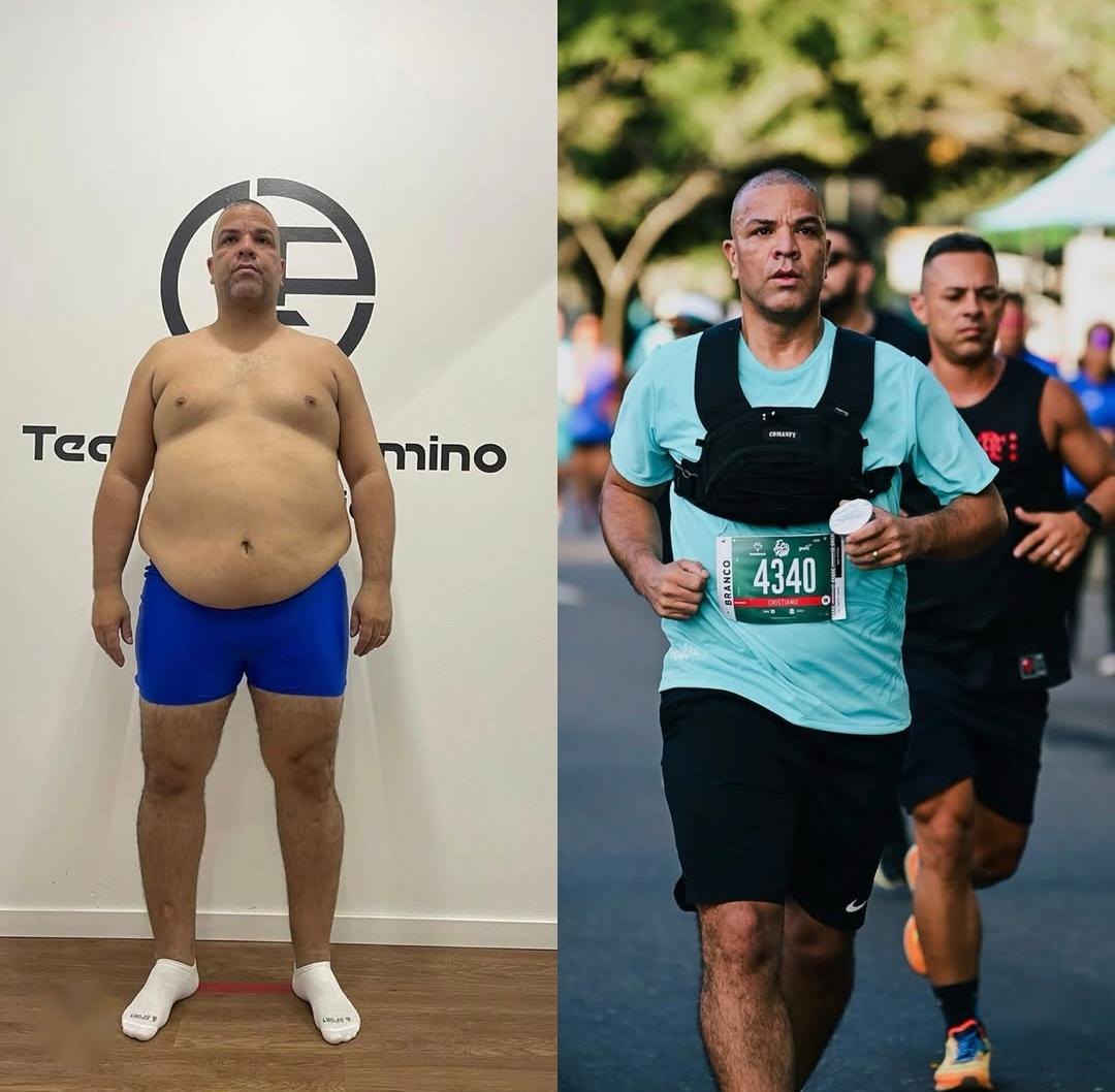 Antes e depois de aluno